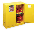 Justrite Safety Cabinet, Self Close, 2 Door, 30 Gal - 893020