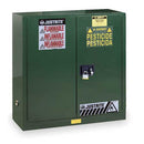 Justrite Cabinet, Pesticide, Green, 30 Gallon - 893004