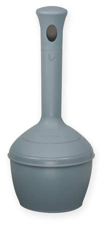 Justrite Butt Can, Cool Gray, Capacity 4 Gallons - 268501
