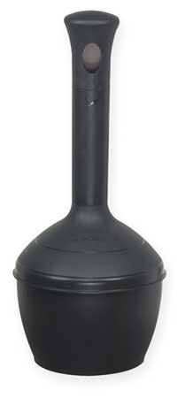 Justrite Butt Can, Jet Black, Capacity 4 Gallons - 268503