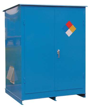 Justrite Safety Cabinet, 45 Gal., Manual, Red - 894501