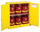 Justrite Safety Cabinet And Cans, Includes 6 Cans - 8930008