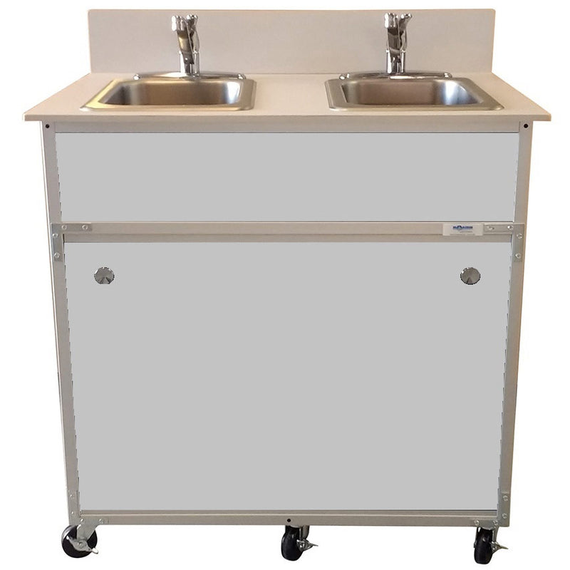 Monsam NS-002 NSF Certified Two Bowl Hand Washing Self Contained Sink