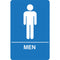 Palmer Fixture ADA compliant Restroom Sign-BL---MEN RESTROOM, IS1001-15