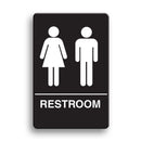 Palmer Fixture ADA compliant Restroom Sign-BL---UNISEX RESTROOM, IS1005-16
