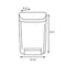 Palmer Fixture 30 oz. Bulk Soap Dispenser-TS, SD0030-01