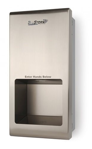 Palmer Fixture BluStorm 2 Recessed High Speed Hand Dryer-SS, HD0955-09