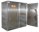 Securall OG20S 10-20 Cyl. Vertical Standard 2-Door for Aluminum Cabinet for Storing LP & Oxygen Gas Cylinders