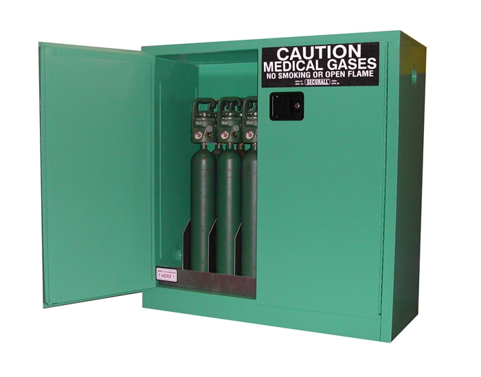 Securall MG121 Self-Latch Standard Door for Medical Gas Cabinet for Storing Oxygen Cylinders