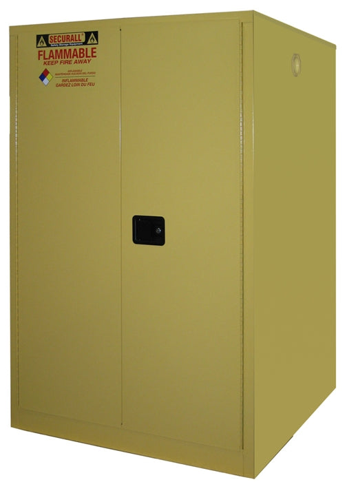 Securall W1075 75 Gal. Self-Latch Standard 2-Door for Cabinet for Storing Hazardous Waste in Drums - Indoor Use Only