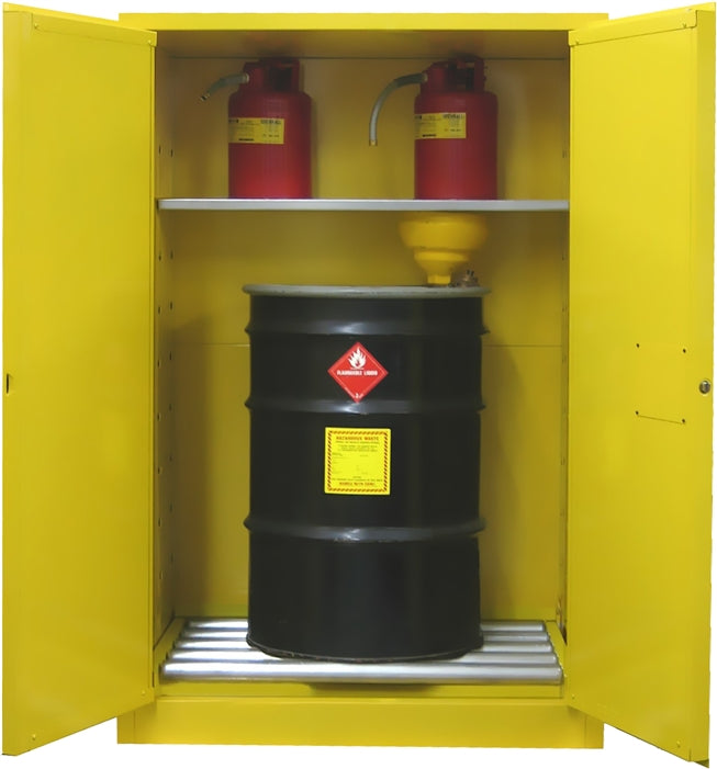 Securall V375 75 Gal. Ver. Self-Close, Self-Latch Safe-T-Door for Cabinet for Storing Flammables in Drums - Indoor Use Only
