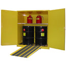 Securall W1080 120 Gal. Self-Latch Standard 2-Door   for Cabinet for Storing Hazardous Waste in Drums - Indoor Use Only
