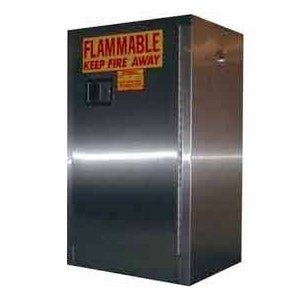Securall A305-SS 12 Gal. Self-Close, Self-Latch Safe-T-Door  for Stainless Steel Cabinet for Storing Flammables