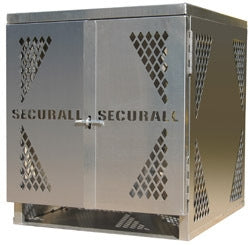 Securall LP4-VERTICAL 4 Cyl. Vertical Standard Door for Aluminum Cabinet for Storing LP & Oxygen Gas Cylinders, New Part Number: LP4S-Vertical