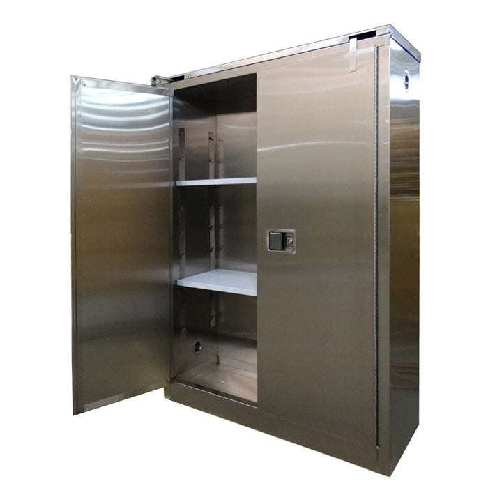 Securall A345-SS 45 Gal. Self-Close, Self-Latch Safe-T-Door for Stainless Steel Cabinet for Storing Flammables