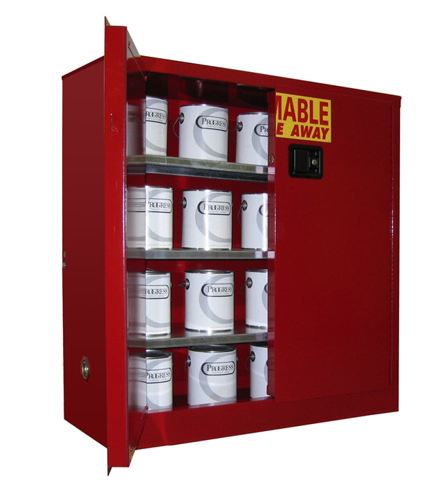 Securall P140 40 Gal. Self-Latch Standard 2-Door for Cabinet for Storing Flammable Paints/Inks