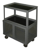 Securall WC10 3-tier Mobile Shop Cart w/ padlock Hasp for Mobile Work Bench & Shop Cart