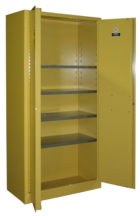 Securall SCC172 Full Size Stationary Cabinet / Self-Latch Standard 2-Door for Spill Containment Cabinet