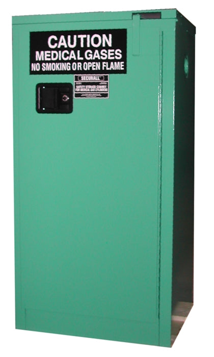 Securall MG309 Self-Latch Self-Close Safe-T-Door for Medical Gas Cabinet for Storing Oxygen Cylinders