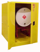 Securall H160 60 Gal. Hor. Self-Latch Standard 2-Door for Cabinet for Storing Flammables in Drums - Indoor Use Only
