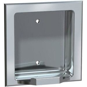 ASI 7404-BD Soap Dish - Bright Stainless Steel - Recessed Dry Wall (ASI 39 Dry Wall Clamp Not Included - Please Order Separately as Needed)