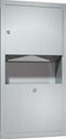 ASI 0462-AD-9 Paper Towel Dispenser And Waste Receptacle, Surface Mounted