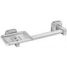 ASI 7330-B, Soap Dish & Towel Bar, Surface Mounted, Bright