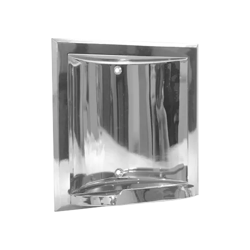 ASI 0404-Z, Soap Dish -Recessed, Chrome Plated Zamak