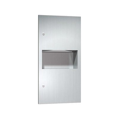 ASI 64623 Paper Towel Dispenser & Waste Receptacle, Recessed