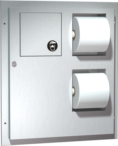 ASI 04813-HC Toilet Paper Dispenser & Sanitary Napkin Disposal Combo