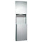 ASI 0469-2 Paper Towel Dispenser & Waste Receptacle, Semi-Recessed