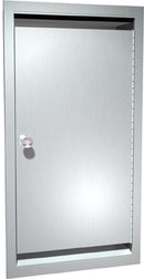 ASI 0558-1 Recessed Bedpan and Washbasin Storage Cabinet