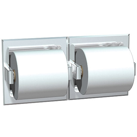 ASI 74022-S-D Toilet Paper Holder (Double), Recessed, Satin, Drywall Installation