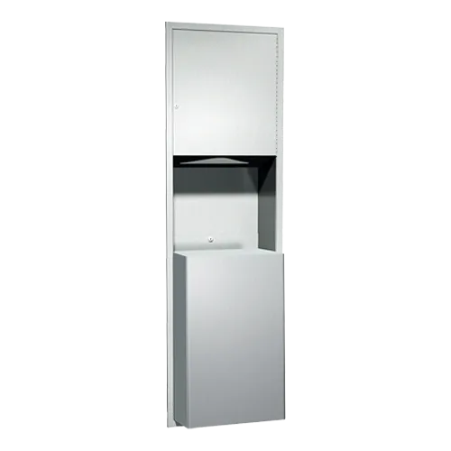 ASI 04697-BL Paper Towel Dispenser & Waste Receptacle, 18 gal.