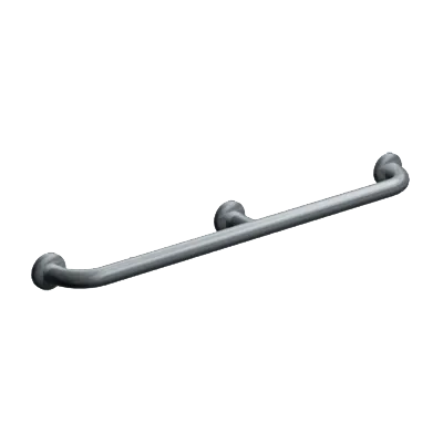 ASI 3702-48, 1 1/4" (48" X 1.25") O.D. Snap Flange, Straight Grab Bar w/ Intermediate Support- 48"