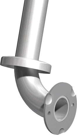 ASI 3815, 1/2" O.D. (33 x 30 x 0.5) Snap Flange, Wall only (No Floor Flange)
