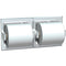 ASI 74022-BD Toilet Tissue Holder - Double - Bright Stainless Steel - Dry Wall (ASI 39 Dry Wall Clamp & ASI R-009 Theft Resistant Spindles Not Included - Please Order Separately as Needed)