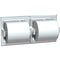 ASI 74022-BSM Toilet Tissue Holder - Double - Bright Stainless Steel - Surface Mounted  (ASI 39 Dry Wall Clamp & ASI R-009 Theft Resistant Spindles Not Included - Please Order Separately as Needed)