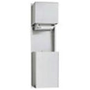 ASI 046924AC Automatic Roll Paper Towel Dispenser & Waste Receptacle, 110-240VAC, Recessed