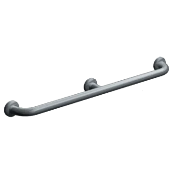 ASI 3802-54, 1 1/2" (54 x 1.5) O.D. Snap Flange, Straight Grab Bar w/ Intermediate Support- 54"