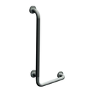 ASI 3704-LP (32 x 16 x 1.25) 1 1/4" O.D. Snap Flange, 90 Degree Angle Grab Bar, 16" x 32", Left, Peened