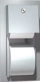 ASI 0031 Recessed Dual Roll Toilet Tissue Dispenser