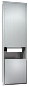 ASI 046921-9 Dual Roll Paper Towel Dispenser & Waste Receptacle, Surface Mounted
