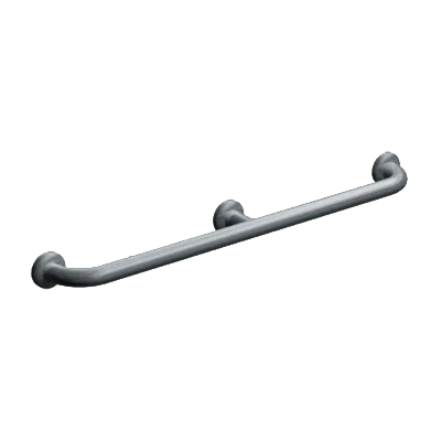 ASI 3402-52,  (52 x 1.25)  1 1/4"O.D. Exposed Mounted, Straight Grab Bar w/ Intermediate Support- 52"