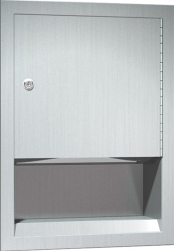 ASI 0457 Paper Towel Dispenser, Recessed, Multi-Fold Or C-Fold Towels