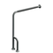 ASI 3833-RP (30 x 33 x 1.5)  1/2" O.D. Snap Flange, Wall to Floor, 30" x 33" w/Outrigger, Right, Peened