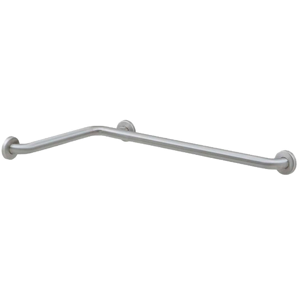 Bobrick B-6861 (16 x 31 x 1.5) Grab Bar for Two Wall Shower 15-7/8