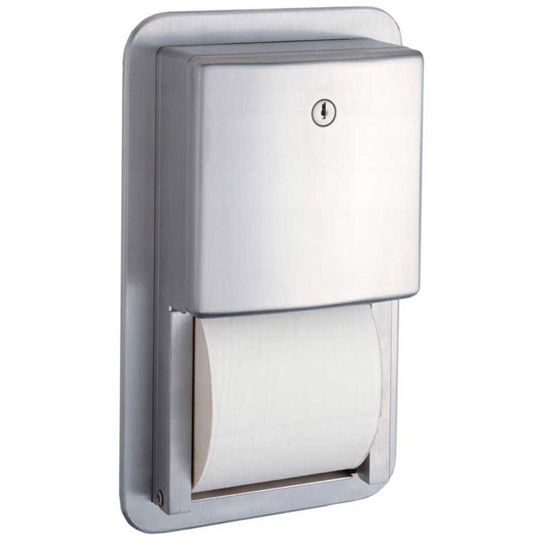 Bobrick B-4388 Recessed Multi-Roll Toilet Tissue Dispenser