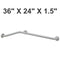 Bobrick B-68616.99 (36 x 24 x 1.5) Grab Bar for Two Wall Toilet Compartment/Tub/Shower