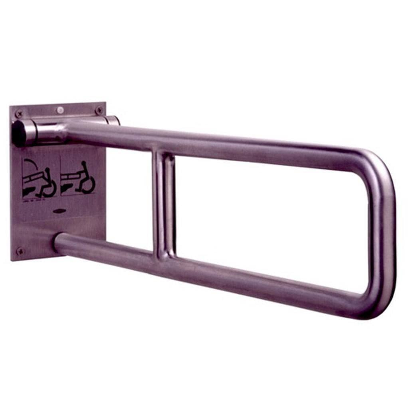 Bobrick B-4998 Swing Up Wall-Mounted Commercial Restroom Grab Bar